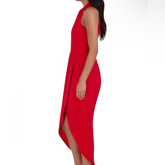 JULIA JORDAN Twist-Knot Tulip Hem Dress - Picture 4 of 6
